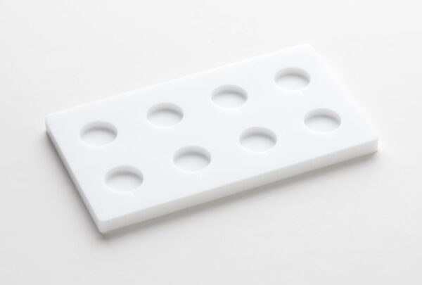 8-well plate with injection holes (PTFE)